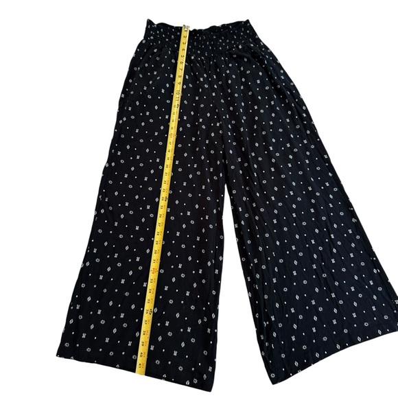 Torrid Pants Womens Black Print Wide Leg Plus Trousers Flowy Pockets size 1R - Picture 11 of 17